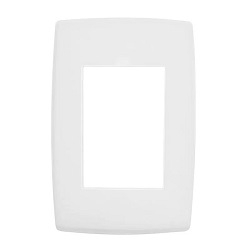 M-0538 | PLACA 4X2 PARA 3 TOM PARA CANALETA DLP BRANCA