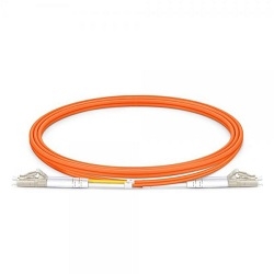 M-0802 | CORDAO DUPLEX CONECTORIZADO 62.5 LC-UPC/SC-UPC 2.5M - LSZH-LARANJA (A - B)