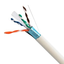 M-0145 | CABO UTP CAT6A ELETRÔNICO GIGALAN AUGMENTED 23AWG X 4P F/UTP BLINDADO CINZA