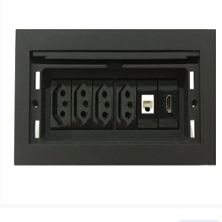 M-0162 | CAIXA DE MESA PLUS COM 7 POSIÇÕES PRETO