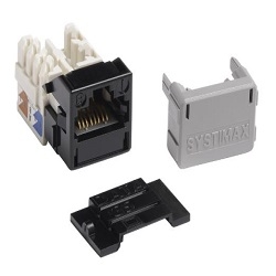 M-0819 | JACK RJ-45 FEMEA CAT6 MGS 400 PRETO A/B