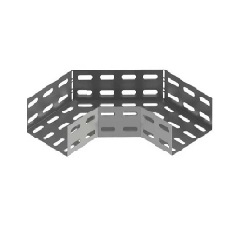 M-0240 | CURVA HORIZONTAL 90 PERFURADA TIPO U 400X50X150MM CHAPA #14